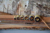 Load image into Gallery viewer, Holz Tunnel Krokodilholz Eisenholz Inlay hell schwarz - chic-net.de
