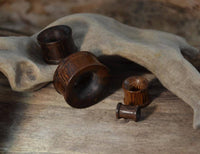 Cargar imagen en el visor de la galería, Holz Tunnel Parasitholz Wellenmuster ribbed braun - chic-net.de
