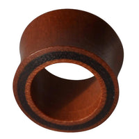 Cargar imagen en el visor de la galería, Holz Tunnel Sawoholz Inlay Tamarind Holz braun schwarz Plug - chic-net.de
