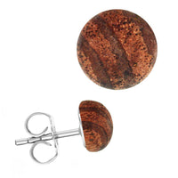 Load image into Gallery viewer, Holzohrstecker Edelstahl Halbkugel verschiedene Holzarten unisex - chic-net.de

