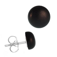 Load image into Gallery viewer, Holzohrstecker Edelstahl Halbkugel verschiedene Holzarten unisex - chic-net.de
