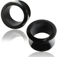 Load image into Gallery viewer, Horn Flesh Tunnel schwarz Tribal Plug Piercing double flared - chic-net.de
