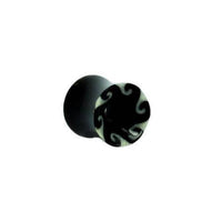 Load image into Gallery viewer, Horn Tunnel Wellen Bone Inlay schwarz weiß Tribal Buffalo Horntunnel Büffelhorn Plug Ohrstecker Expander - chic-net.de
