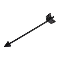 Cargar imagen en el visor de la galería, Industrial Barbell Piercing schwarz Pfeil Edelstahl 45 mm lang - chic-net.de
