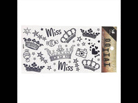 Load image into Gallery viewer, Klebetattoo Tattoos Comic süße Motive diverse Designs Kronen Sterne Herzen 1 Bogen - chic-net.de
