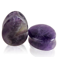 Cargar imagen en el visor de la galería, Amethyst Stein Flesh Plug Träne double flared lila - chic-net.de
