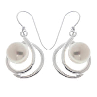 Load image into Gallery viewer, Kreise Perlenohrringe 925er Sterling Silber Zuchtperle (1A Naturqualität) Ohrringe - chic-net.de
