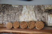 Cargar imagen en el visor de la galería, Krokodil Holz Plug Schwertlilien Stern double flared - chic-net.de
