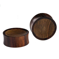 Load image into Gallery viewer, Krokodilholz dreifarbig Holz Plug handgeschnitzt Sonoholz Teakholz Flesh Tunnel - chic-net.de
