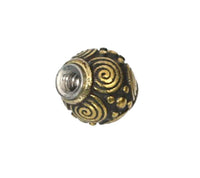 Cargar imagen en el visor de la galería, Kugel Bauchnabelpiercing Brass Edelstahl gold - chic-net.de

