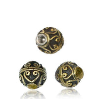 Cargar imagen en el visor de la galería, Kugel Bauchnabelpiercing Brass Edelstahl gold - chic-net.de
