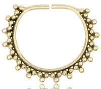 Cargar imagen en el visor de la galería, Charm Piercing Anhänger Ohrringe für Flesh Tunnels gold antik Messing Ohrhänger - chic-net.de
