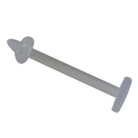 Load image into Gallery viewer, Labret Retainer Piercing Bioacryl klar Ring 10mm - chic-net.de
