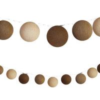 Load image into Gallery viewer, LED Lichterketten bunt 20 Baumwollkugeln (6 cm) CE 3,5m Deko innen Cotton Ball - chic-net.de
