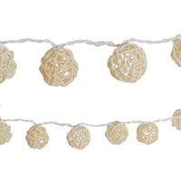 Load image into Gallery viewer, LED Lichterketten bunt 20 Baumwollkugeln (6 cm) CE 3,5m Deko innen Cotton Ball - chic-net.de
