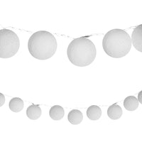 Load image into Gallery viewer, LED Lichterketten bunt 20 Baumwollkugeln (6 cm) CE 3,5m Deko innen Cotton Ball - chic-net.de
