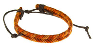 Load image into Gallery viewer, Leder Armband Fischgrätenzopf geflochten verstellbar - chic-net.de
