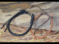 Load image into Gallery viewer, Leder Armband Schnur rund glatt geflochten verstellbar - chic-net.de
