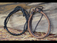 Load image into Gallery viewer, Leder Armband verstellbar geflochten Brass Nieten - chic-net.de
