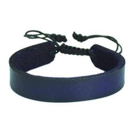 Cargar imagen en el visor de la galería, Lederarmband, Blau gefärbt, schlicht, 1,2cm breit, ca.19-22cm lang - chic-net.de
