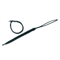 Cargar imagen en el visor de la galería, Lederarmband, Schwarz, geflochten, 1cm breit, 17-24cm lang - chic-net.de
