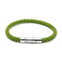 Load image into Gallery viewer, Lederarmbänder rund geflochten Farben Armband Leder Knopfverschluss unisex nickelfrei - chic-net.de
