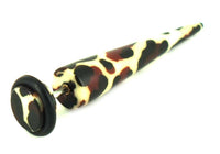 Load image into Gallery viewer, Leo Muster Fake Piercing Expander Dehnungsstab Straight Dehnstab Unisex weiß rotbraun schwarz - chic-net.de

