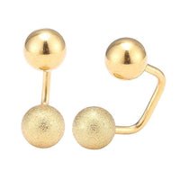 Load image into Gallery viewer, Long Staples Barbell 90 Grad Schraubverschluss zwei Kugeln golden glitzer - chic-net.de
