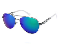 Load image into Gallery viewer, LOOX Sonnenbrille Pilotenbrille 400UV Zierbügel verspiegelt - Modell Long Beach - chic-net.de
