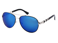 Load image into Gallery viewer, LOOX Sonnenbrille Pilotenbrille 400UV Zierbügel verspiegelt - Modell Long Beach - chic-net.de
