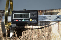 Cargar imagen en el visor de la galería, Messing Armreif gold Amethyst Tropfen verstellbar verziert - chic-net.de
