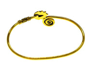 Load image into Gallery viewer, Messing Armreif gold türkis Stein Tropfen Spirale offen - chic-net.de
