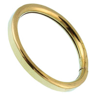 Cargar imagen en el visor de la galería, Messing Brass Armreif rund gerade golden Rille 7 mm nickelfrei antik Tribal 63 mm Schmuck - chic-net.de
