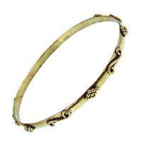 Load image into Gallery viewer, Messing Brass Armreif schmal Raute S-Form oxidiert nickelfrei antik Tribal Schmuck Armreife - chic-net.de
