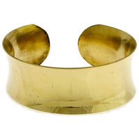 Load image into Gallery viewer, Messing glänzend Armreif golden konkav 25 mm nickelfrei offen verstellbar antik Tribal Schmuck - chic-net.de
