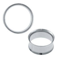 Load image into Gallery viewer, Metalltunnel Tunnel Chirurgenstahl dünn Edelstahl Plug silbern Expander Piercing - chic-net.de
