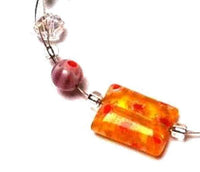 Cargar imagen en el visor de la galería, Muranoglas Glasperlen Perlen Armband weiß gelb rot blau Blumen 18-20 cm nickelfrei - chic-net.de
