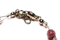 Cargar imagen en el visor de la galería, Muranoglas Glasperlen Perlen Armband weiß gelb rot blau Blumen 18-20 cm nickelfrei - chic-net.de
