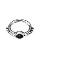 Load image into Gallery viewer, Nasenring Septum Piercing 925 Silber Onyx 1.2mm - chic-net.de
