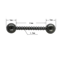 Load image into Gallery viewer, Nippel Piercing Set Brustwarzen Edelstahl Barbell Kordel - chic-net.de
