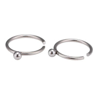 Load image into Gallery viewer, Nostril Piercing Nasenringe Ring Kugel silber Farben Chirurgenstahl - chic-net.de
