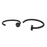 Load image into Gallery viewer, Nostril Piercing Nasenringe Ring Platte schwarz Chirurgenstahl - chic-net.de
