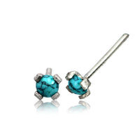 Load image into Gallery viewer, Nostril Piercing Silber Nasenstecker Stein 0.8mm - chic-net.de
