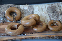 Load image into Gallery viewer, Ohr Donut Holz Ohrgewicht-Piercing Teakholz Ring - chic-net.de
