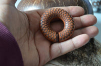 Load image into Gallery viewer, Ohr Donut Piercing Dahlie Holz Ohrgewicht Ring - chic-net.de
