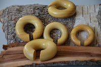 Load image into Gallery viewer, Ohr Donut Piercing Ohrgewicht Jackfrucht Holz Ring - chic-net.de
