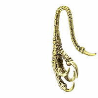 Load image into Gallery viewer, Ohr Piercing Brass gold Krähen Kralle Dehner 2mm - chic-net.de
