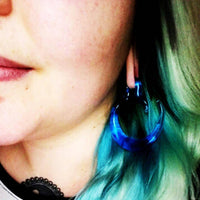 Cargar imagen en el visor de la galería, Ohr- Piercing Feuerglas Spiral Taper Dehner Ohrgewicht - chic-net.de
