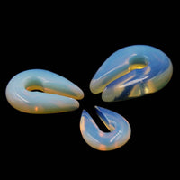 Cargar imagen en el visor de la galería, Ohr Piercing Opalit Stein Schlüsselloch Ohrgewicht - chic-net.de
