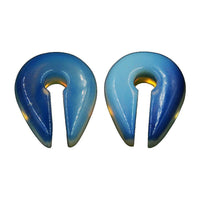 Cargar imagen en el visor de la galería, Ohr Piercing Opalit Stein Schlüsselloch Ohrgewicht - chic-net.de
